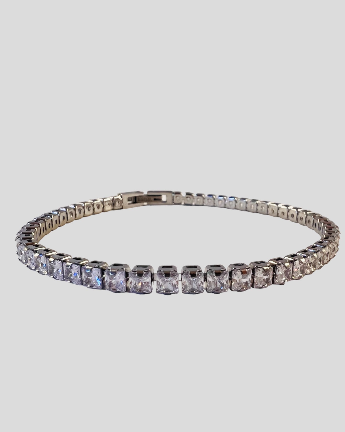 Tennis Armbånd - 3MM - Sølv Farve - 18 CM