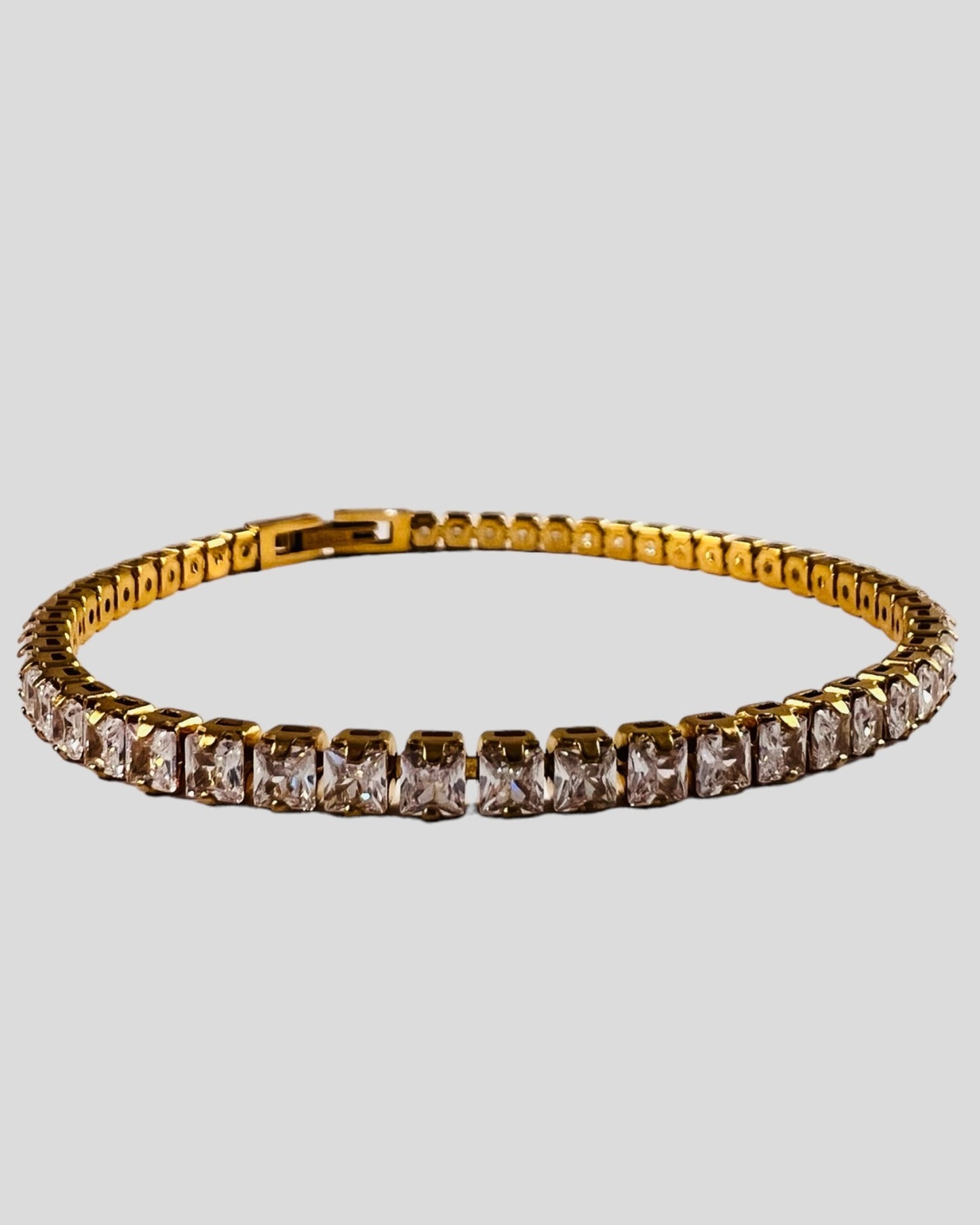 Tennisarmband 3MM - 18 CM - 18K guldpläterat