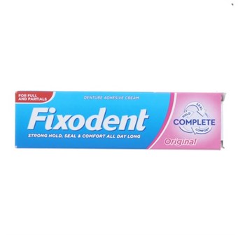Fixodent Original Denture - Selvklæbende Creme - Tandproteselim - 40 g