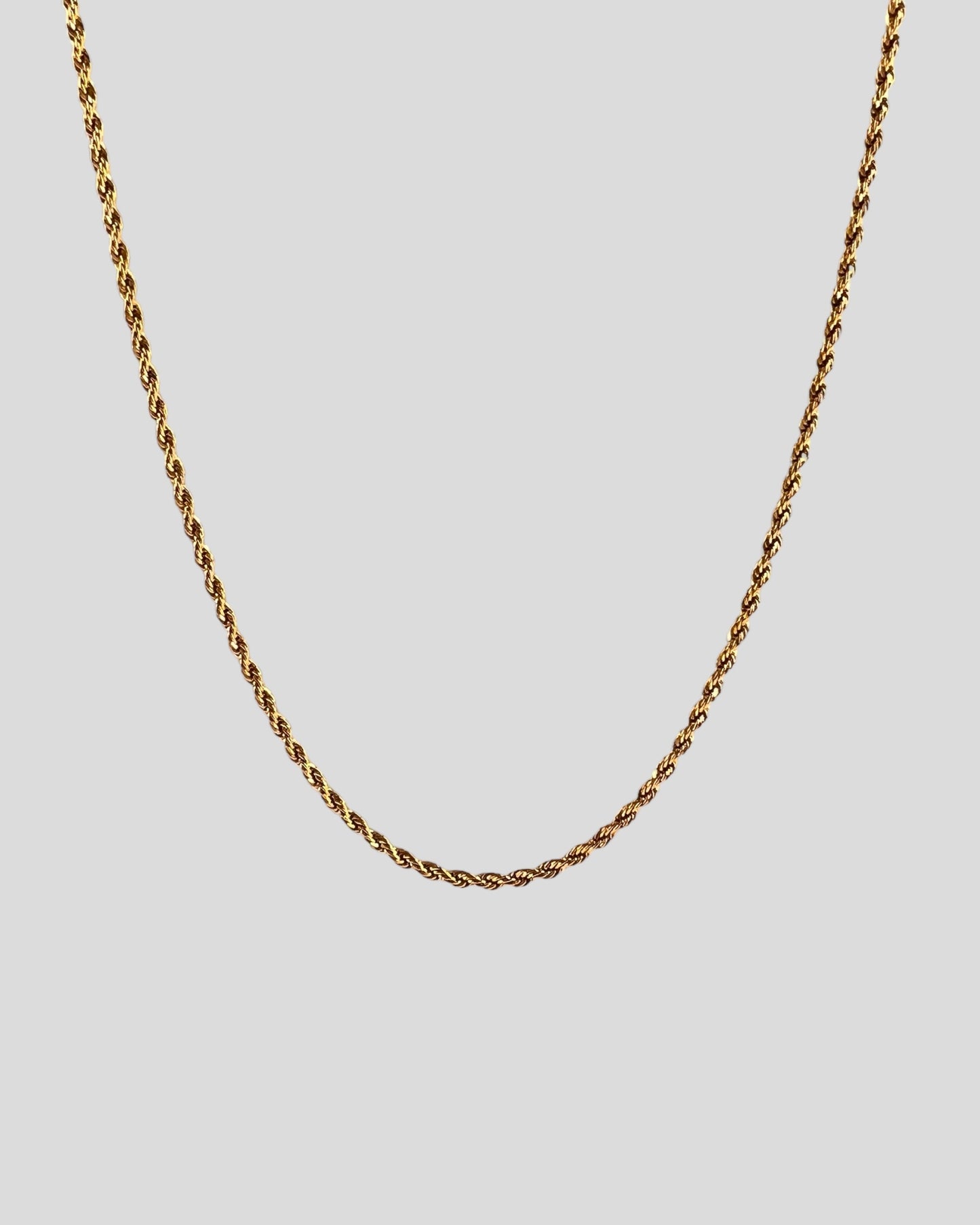 Rope Chain 3MM - 18K Guld Belagt