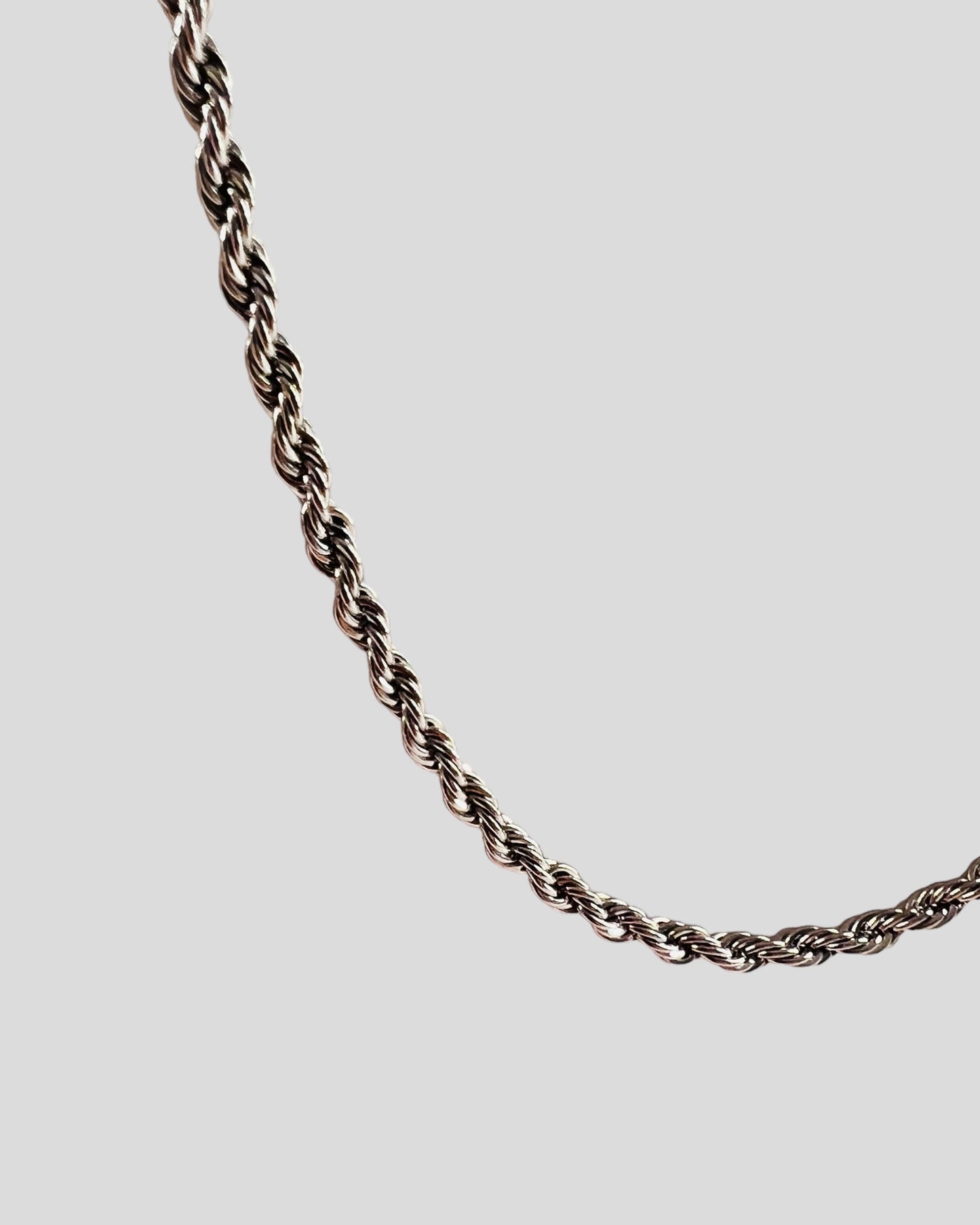 Rope Chain 3MM - Sølv Farve